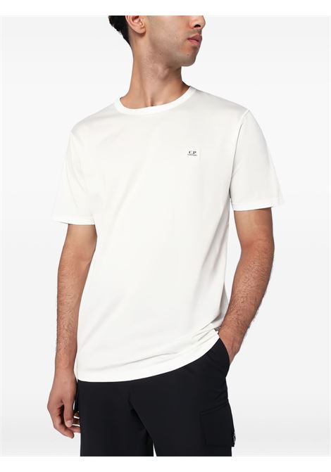 t-shirt mercerized light jersey uomo bianca C.P. COMPANY | 19CMTS132A-006374G103